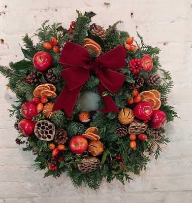 Fruits of Christmas wreath