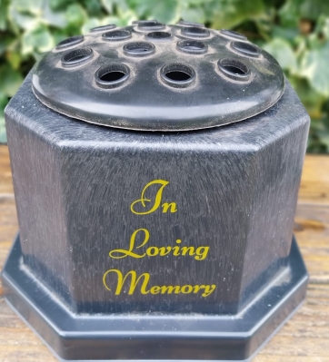 Resin memorial pot